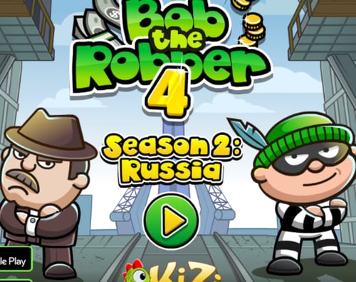 도둑밥 4탄 러시아편 게임하기 Bob the Robber 4 Season 2 Russia