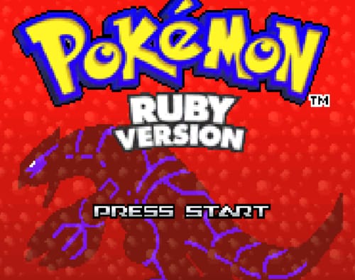 포켓몬스터 루비 3세대 게임하기 Pokemon Ruby