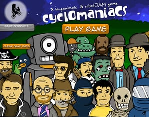 자전거 경주 게임 사이클로매니악스 1탄 Cyclomaniacs